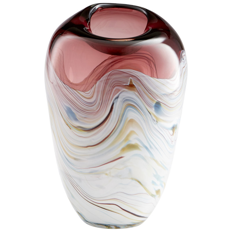 Vase de table décorative Sao, H 11 po x l 7,25 po x P 7,25 po