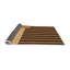 Tapis beige/noir en laine rayée-1780213030