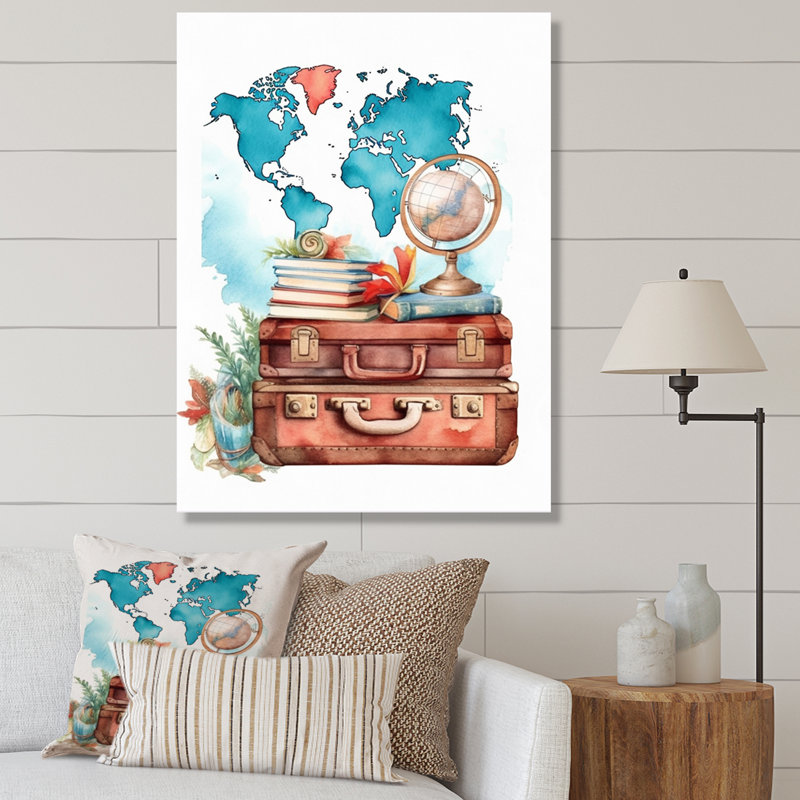 Voyage aventure II sur toile, H 32 po x l 24 po x P 1 po, Toile tendue