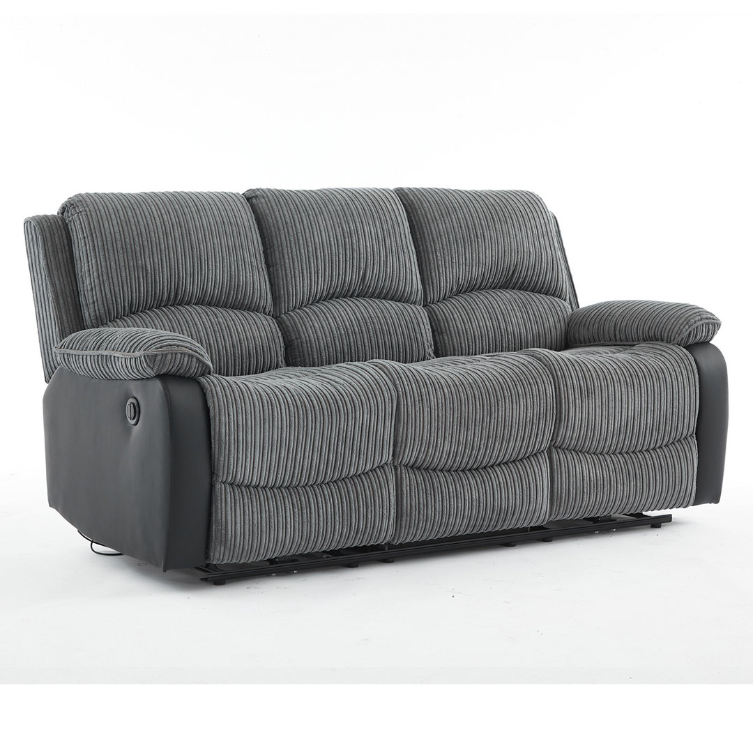 Reclining Sofa Sectional Recliner Plush Corduroy Couches Set Sofa