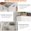 Armoire garde-manger 71 po avec station de charge, rangement de cuisine de ferme avec tiroir et tablettes-1147960103