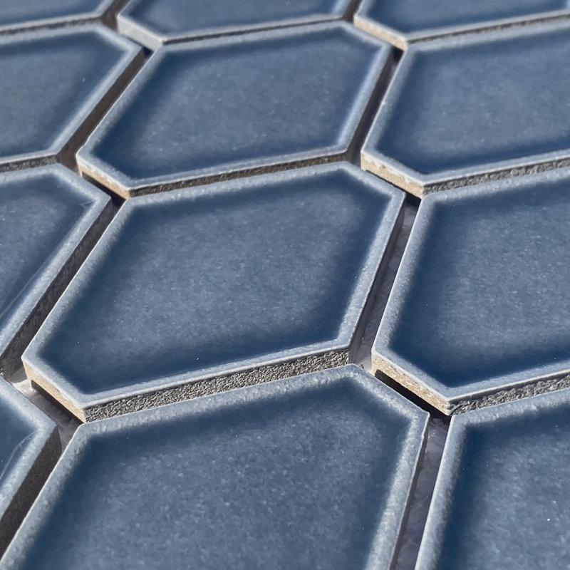 Carrelage à motif mosaïque en porcelaine 2 po x 6 po, Bleu