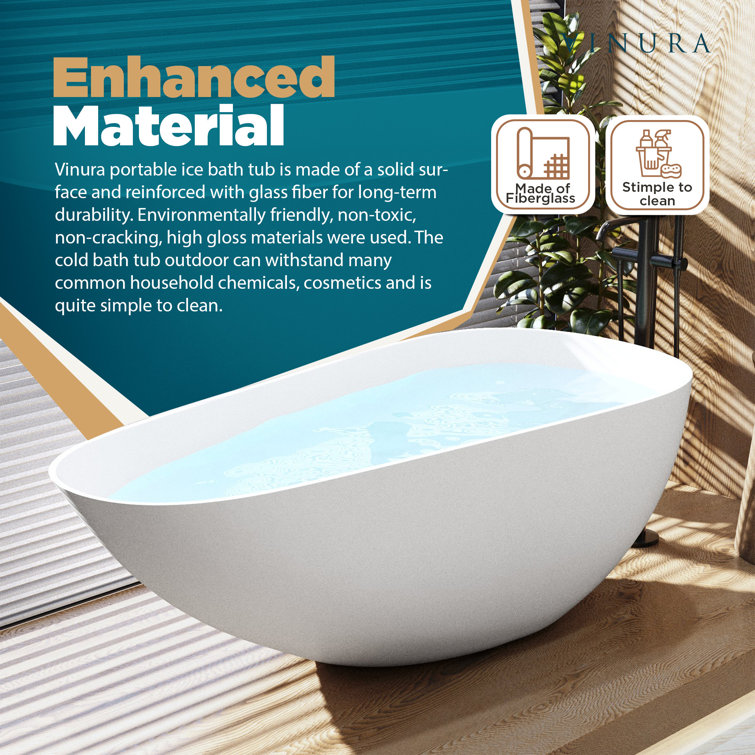 Aubrey 67 x 31.5 Air Jet Freestanding Bathtub – Vinnova Design