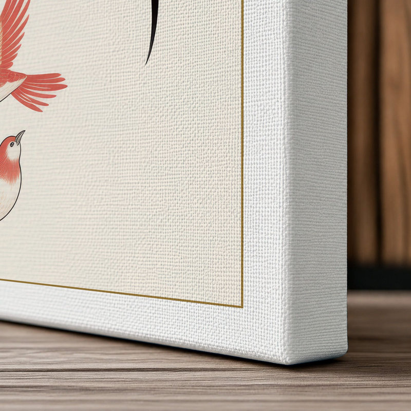 Teapot and Koi Japandi 1 Piece Wrapped Canvas Wall Art, 36x24 - 91.4 x 61.0 cm, White Border