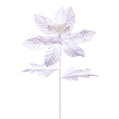 Velours à garniture scintillante poinsettia 22 po