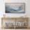 «Blue Ocean Waves Nautical Seascape Extra Large», reproduction d'art sur toile encadrée