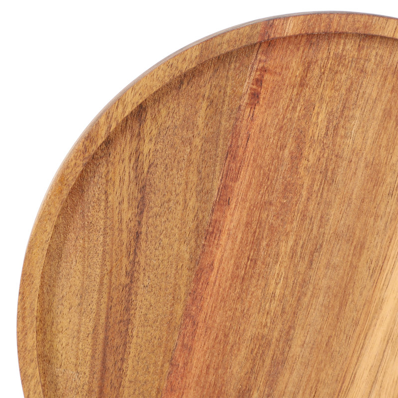  Plateau paresseux en bois d'acacia, H 1,5 po x L 10 po x l 10 po