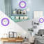 Horloge murale silencieuse 9 pouces-2109451671