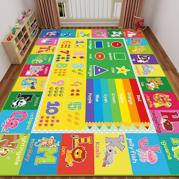 Early childhood education rug, Rectangle 4'11" x 6'7"