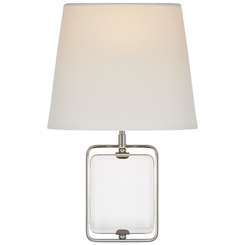 Suzanne Kasler Henri Framed Jewel Sconce, Polished Nickel