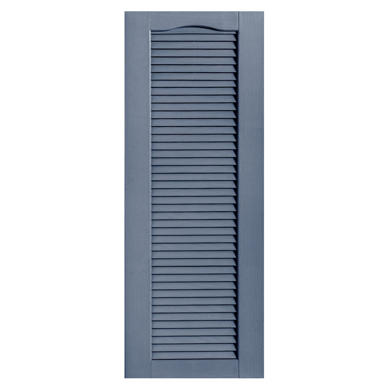 Cathedral Top Full-style Open Louvre Shutters Pair