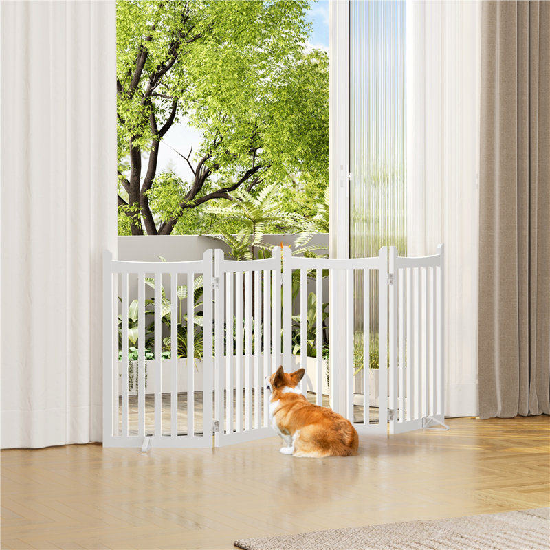 90 × 50 cm Free Standing Gate, White