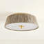 George Semi Flush in Aged Brass by Cortney Bishop