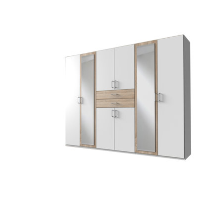 Aeman 6 Door Manufactured Wood Wardrobe