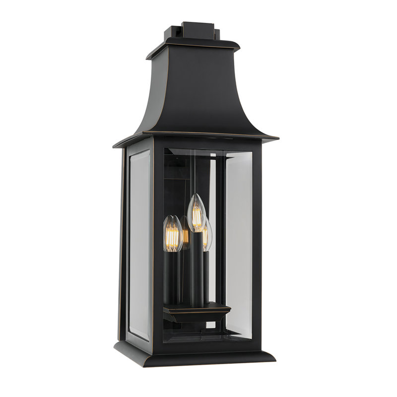 Proctor 3 Light LED Outdoor Wall Light, 25.13'' H x 9.63'' W x 12.13'' D