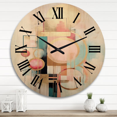 Zabel Solid Wood Wall Clock