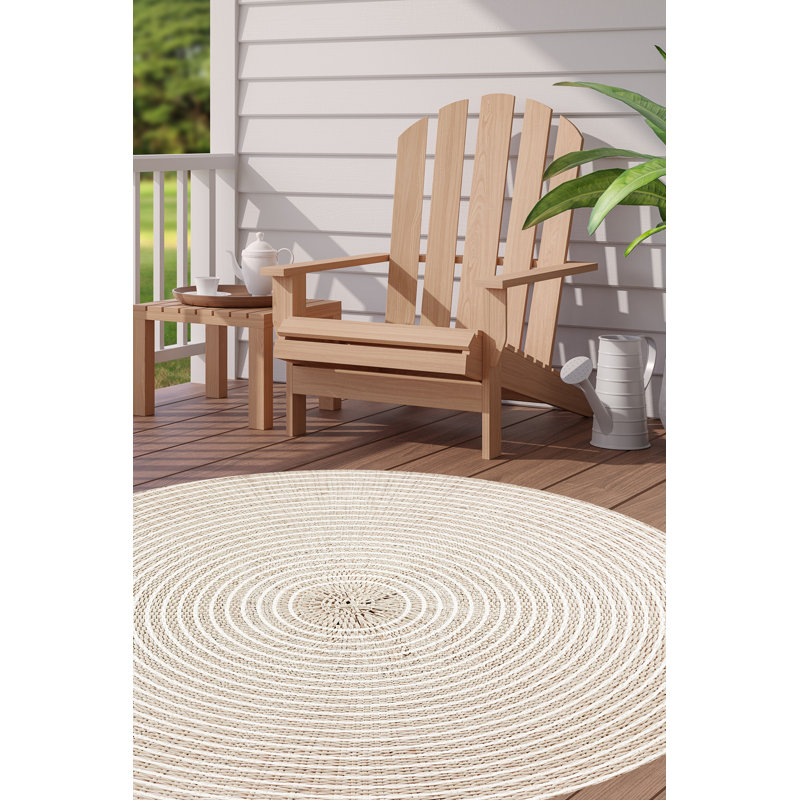 Round Jailyn Vinyl 2.8mm Vinyl, Phthalate Free With Exclusive Printed Designs. Area Rug, Round 150cm