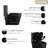 One Piece Toilet,1.1/1.60 GPF Dual-Flush ，Water-Saving Elongated Comfort Height Floor Mounted, Soft Close Seat, 1000 Gram Map Flushing Score Toilet, Matte Black 24T01-MB-121607065