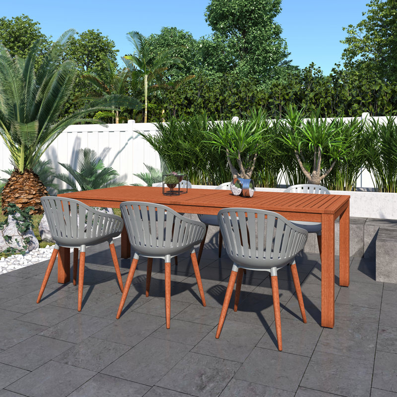 Anautica Rectangular Long Eucalyptus Dining Set