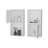 2 Bathroom Medicine Cabinets With Open Shelf-1025346694