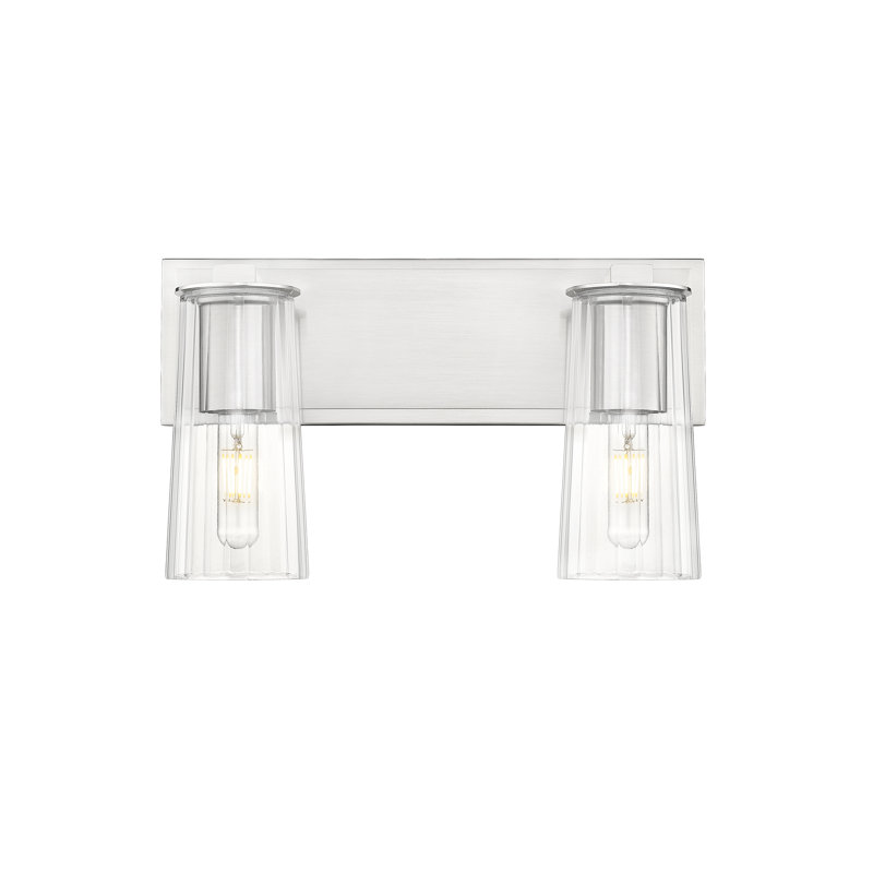 Meuble-lavabo 2 lumières Esma, Nickel brossé