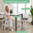 Ardice Swivel Upholstered Faux Leather Counter Stool with Solid Wood Frame-1815391317-1815391316