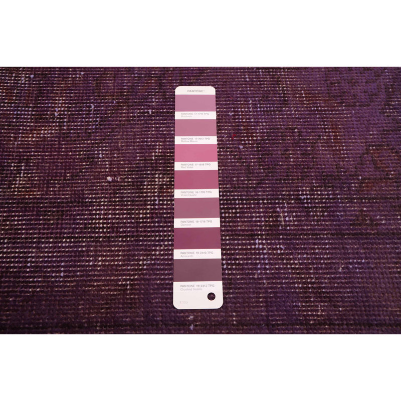 Tapis mauve à transition de couleur 9 pi 5 po x 12 pi 2 po
