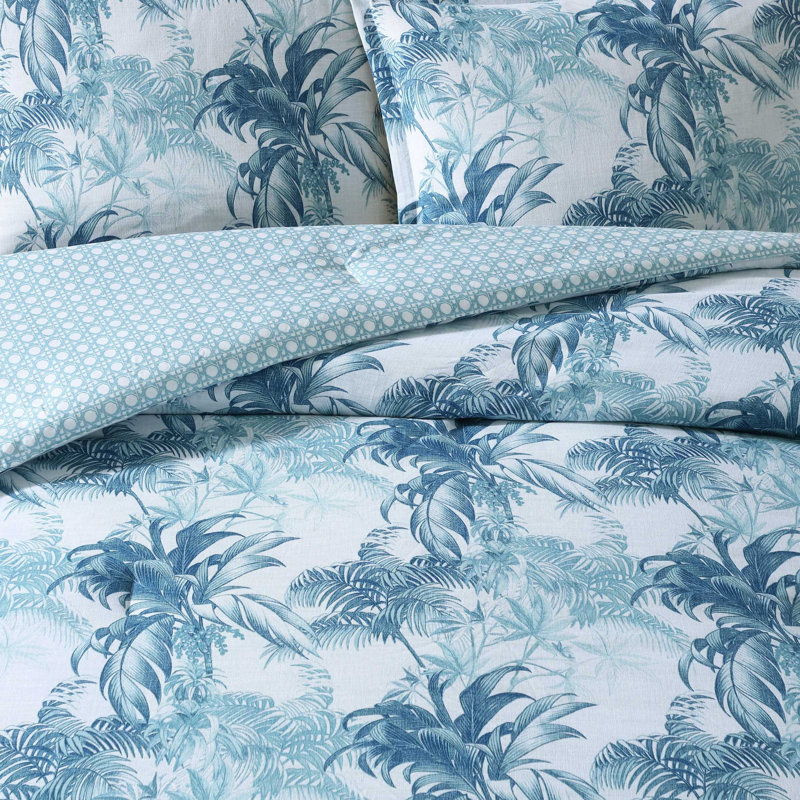 Ensemble d'édredon réversible en coton Tommy Bahama, Grand édredon + 2 taies décoratives standard