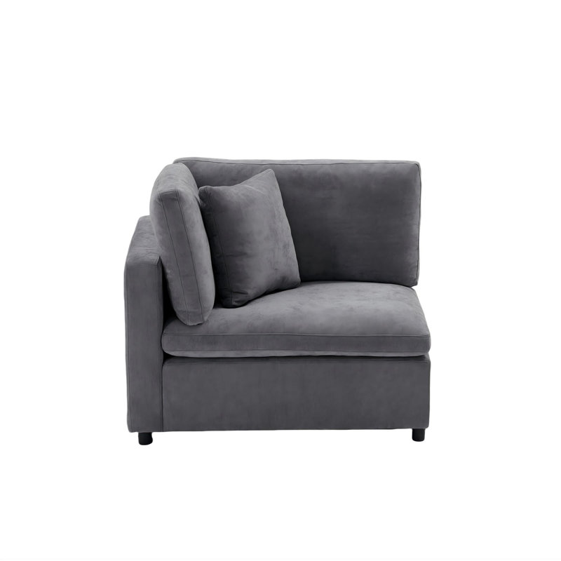 Heffington 4-Seater Modular Sofa Left Arm, Light Gray