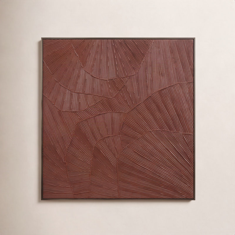Flutter Painting by Moe's Home Collection, Maroon