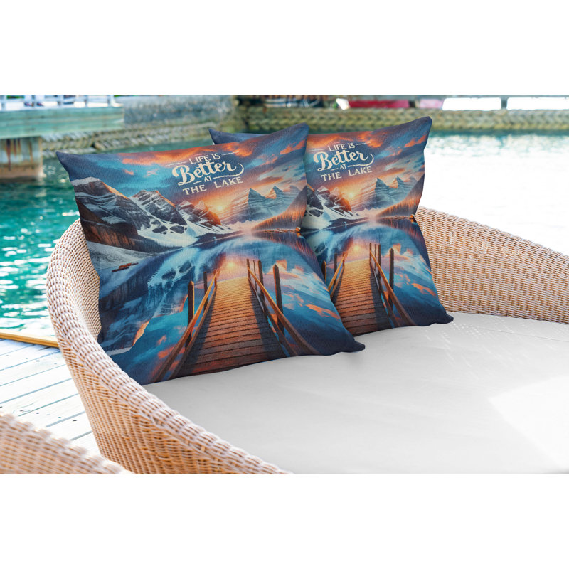 Ambesonne Fabric Indoor/Outdoor Pillow Cover