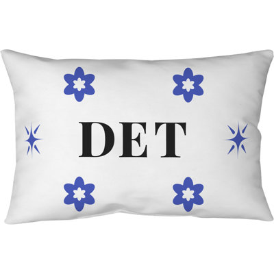 Coussin intérieur / extérieur Detroit Basketball Colors 25 po x 18 po