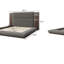 Lit plateforme tapissier Modern