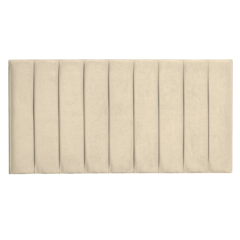 Elyse Upholstered Headboard, Cream, Double (4'6)