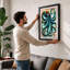 Octopus in Motion Japandi 1 Piece Single Picture Frame Wall Art-136657443-136657448