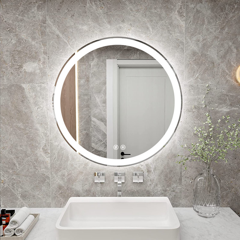 Miroir de salle de bain mural Gaulrapp, 20 po x 20 po