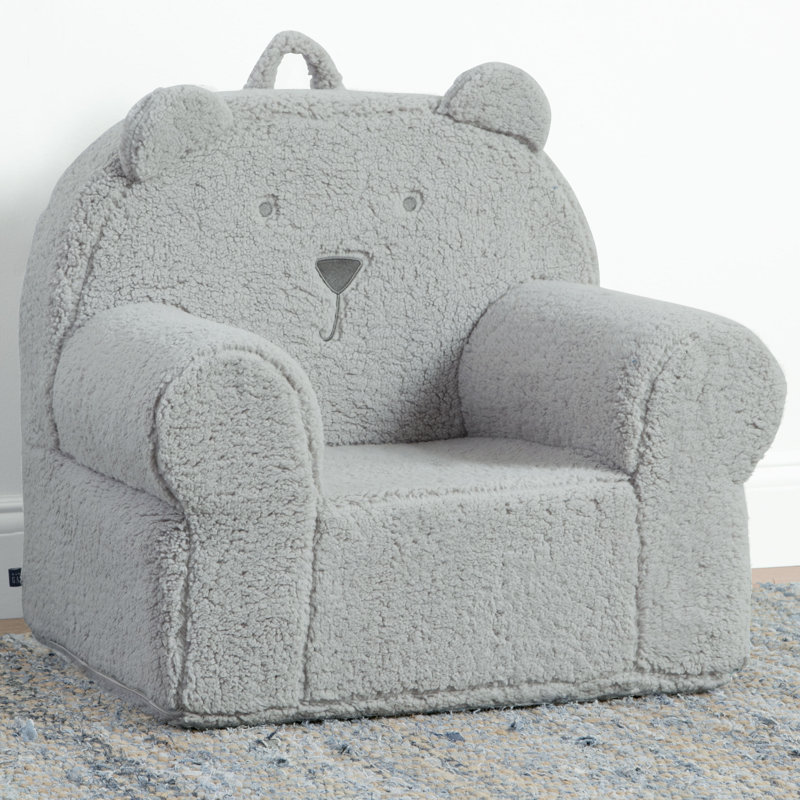 BabyGap Sherpa Bear Chair, Gray