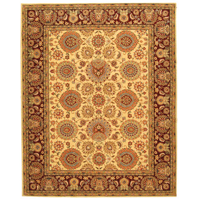 Tapis à motif floral en soie et laine Persian Court
