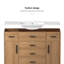 Meuble-lavabo 48 po en chêne clair. Armoire de rangement abondante - 2 portes à fermeture douce et 6 tiroirs