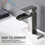 Robinet de salle de bains monotrou avec ensemble de drainage-72768373