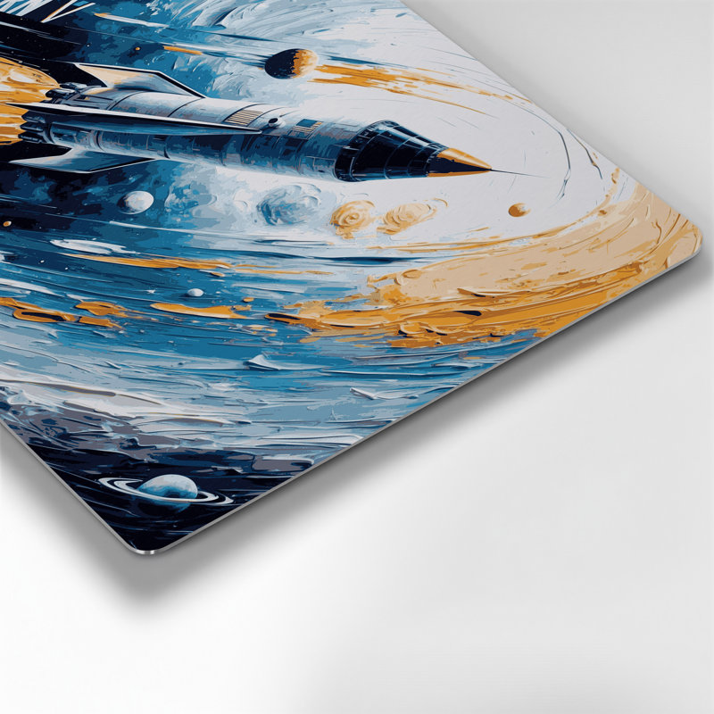 Space 1960s NASA mission, art mural gris en métal, H 240 po x l 240 po x P 0,05 po