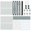 Vidaxl Hexagon Fence Grey Steel-114621983