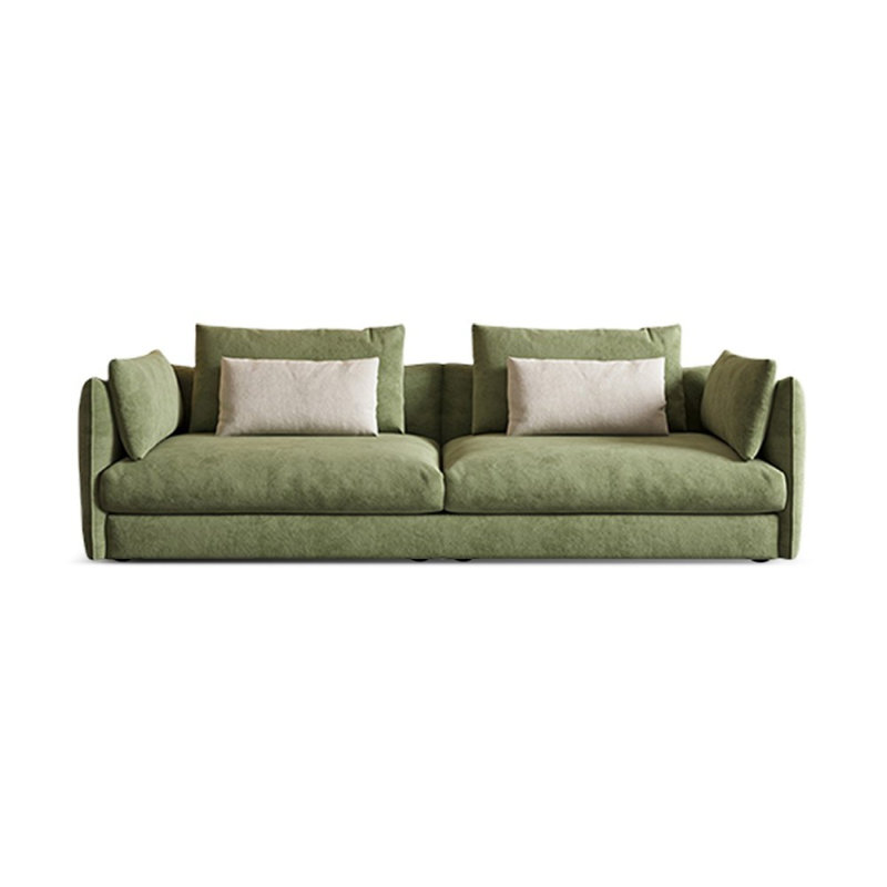 Causeuse-coussin verte standard 100% polyester