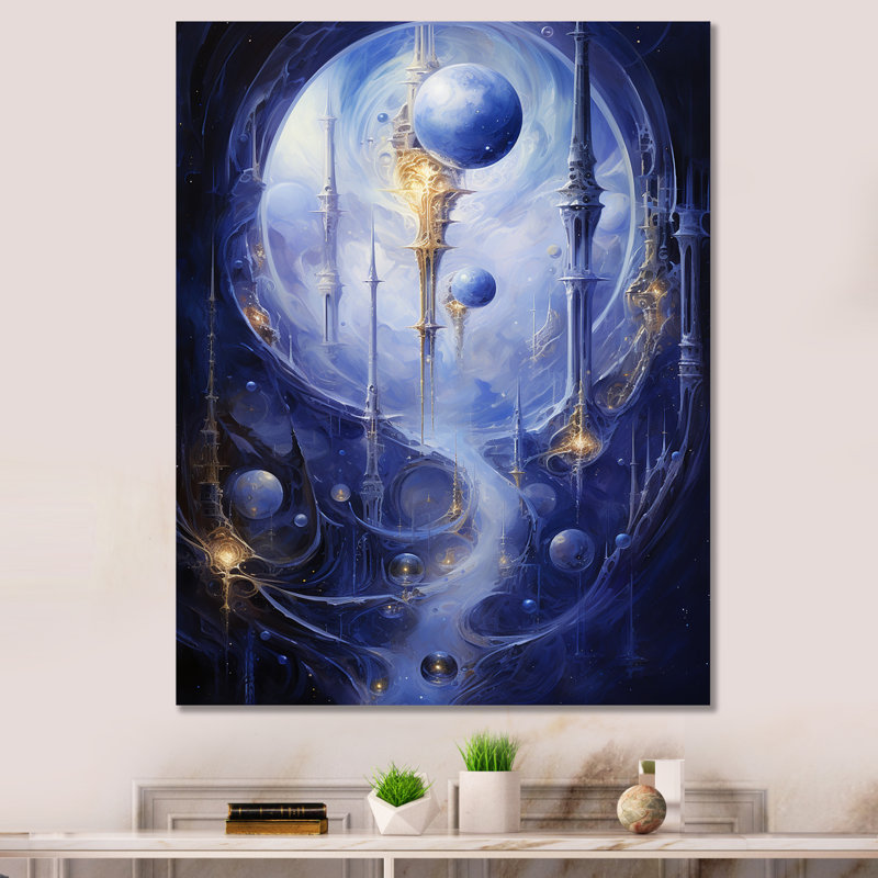 Reproduction d'art surréalisme surréalisme, H 32 po x l 24 po x P 1 po, Toile tendue