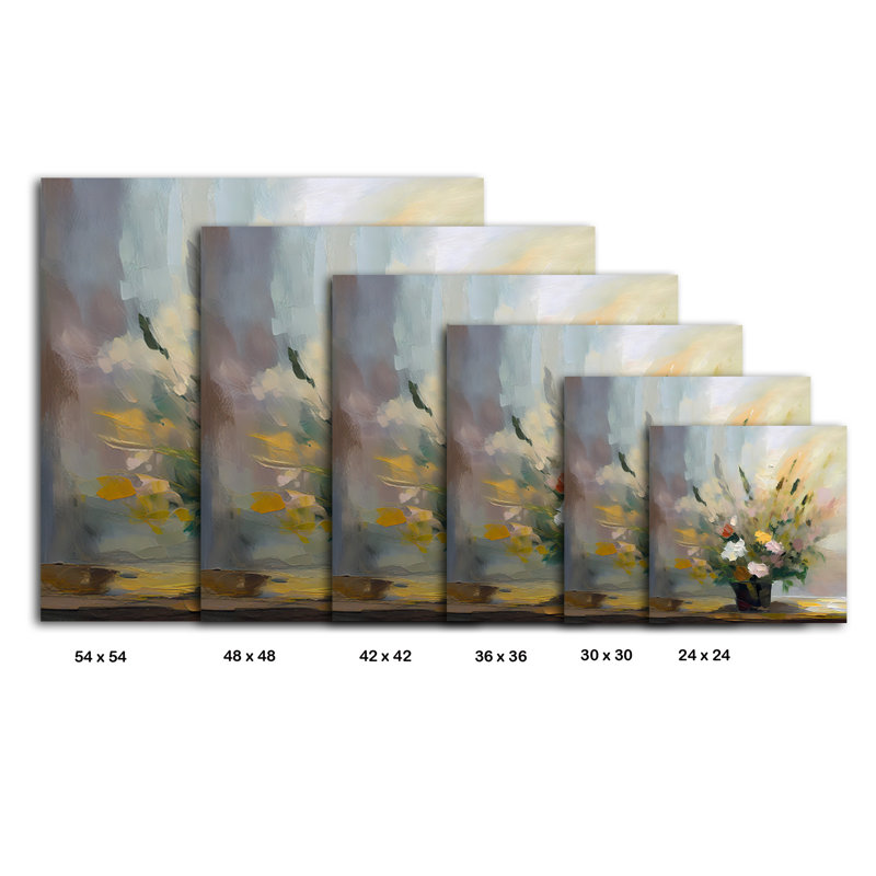 Morning Petals, 24" H x 24" W