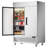 Coolski 54.4 Inch Commercial Freezer, Reach-in Freezer Upright with 2 Doors, 49 cu.ft. Capacity Fan Cooling Stainless Steel