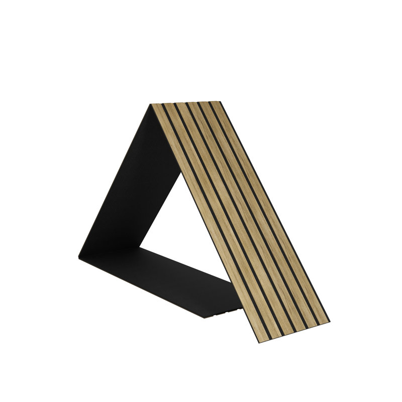 Foldable Light Oak 12'' x 96'' Wall Panels with Horizontal Slats