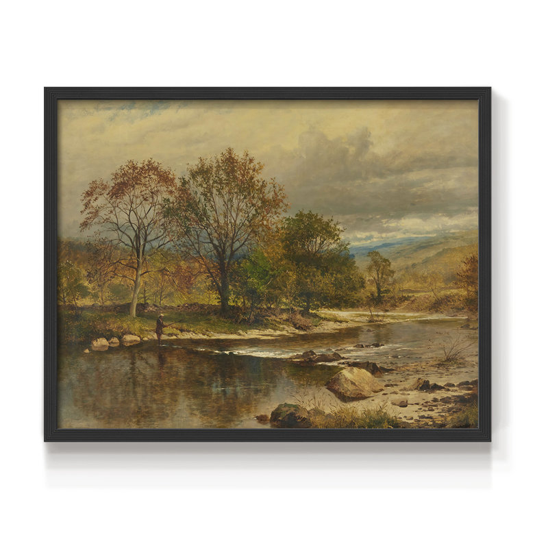 Paysages rétro-DLxxi - reproduction encadrée - réversible, Noir, H 16 po x l 20 po
