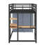 Lit mezzanine en métal avec bureau, tablettes, prise de courant, DEL et garde-robe-2117607056-2117607059