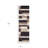 8' Chocolate Patchwork Power Loom Stain Resistant Runner Rug